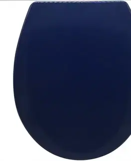 WC dosky Doska Dark Blue Pomalým Sklápaním
