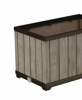 Záhradný nábytok KETER Záhradný kvetináč DECO BLOCK PLANTER | jaseň