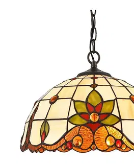 Svietidlá Prezent   - Luster na reťazi TIFFANY 2xE27/60W/230V 