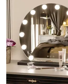 Kúpeľňové zrkadlá BRILAGI - LED stmievateľné make-up zrkadlo HOLLYWOOD LED/12W/230V 3000-6500K FG-M6-WD01-BLK