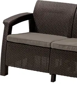 Záhradné pohovky Záhradná pohovka CORFU LOVE SEAT Allibert