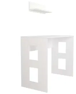 Písacie stoly ROBINE malý písací stôl, biela