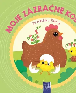 Leporelá, krabičky, puzzle knihy Moje zázračné koleso: Zvieratká z farmy