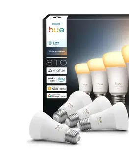 LED osvetlenie SADA 4x stmievateľných LED žiaroviek Philips Hue WHITE AMBIANCE E27/6W/230V 1000-20000K 8720169364745