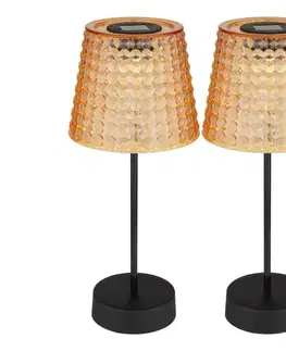 LED osvetlenie Globo 36634-2A - SADA 2x LED Solárne svietidlo SOLAR LED/0,06W/3V IP44 oranžová 36634-2A