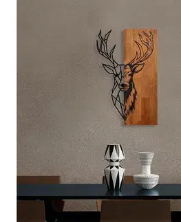 Obrazy  Nástenná dekorácia 36x58 cm jeleň drevo/kov 891TNL2350