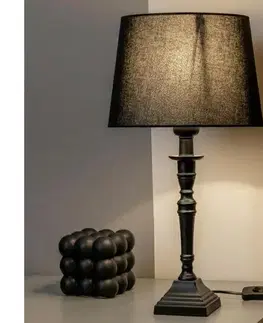 Lampy BRILAGI - Stolová lampa CERIA 1xE27/60W/230V priemer 30 cm hnedá/čierna 1xEG49185+EG781038