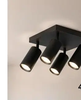 Svietidlá Brilagi - LED RGBW stmievateľné bodové svietidlo SELE SQUARE 4xGU10/6,5W/230V čierne BG5262+4xAI0589