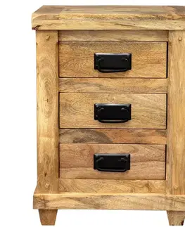 Nočné stolíky Nočný stolík Devi 45x60x40 indický masív mango