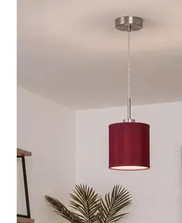 Svietidlá BRILAGI - LED závesný luster na lanku NUBILA 1xE27/60W/230V priemer 14 cm pompejská červená EG32515+BG1579