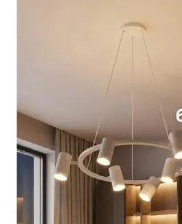 Svietidlá BRILAGI - LED RGBW stmievateľný luster na lanku SELE 6xGU10/6,5W/230V biela BG5279+AI2323
