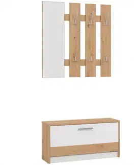 Predsieňový nábytok Predsieňový nábytok Rimini Artisan/Biela 11011704