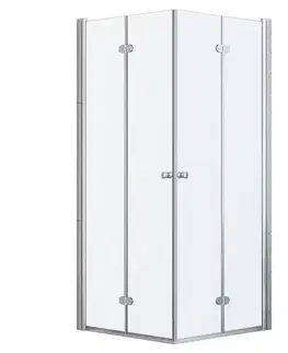 Sprchové kúty 90x90 Sprchový kút Zig 90x90x195 chróm