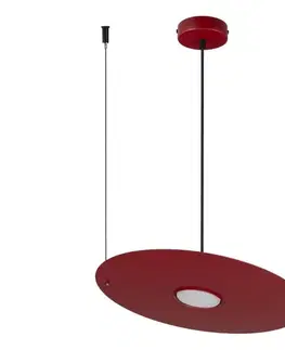 Svietidlá  Závesné svietidlo na lankách PIATTO 1xGX53/15W/230V pr. 35 cm vínové MLP2911
