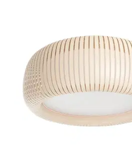 Svietidlá  Stropné svietidlo STRIPES 2xE27/40W/230V priemer 55 cm krémová/biela OBL-090-004-40