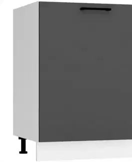 Kuchynské skrinky stojace Kuchynská skrinka Max D60pc Pl šedá