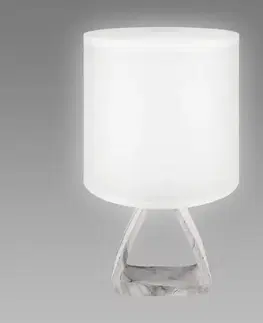 Lampy do obývačky Stolná lampa ATENA E14 A biela 04057 LB1