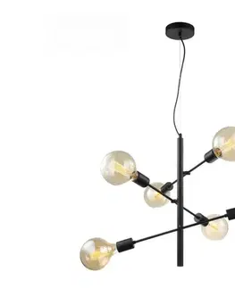 Svietidlá  MDM3582/6 BK - Luster na lanku MADALYN 6xE27/40W/230V MDM3582/6 BK