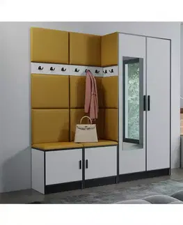 Predsieňový nábytok Predsieňový nábytok Roj 21 biely + Kronos 01 medová
