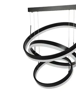 Svietidlá  LED Stmievateľný luster na lanku LED/86W/230V 3000K čierna 213990