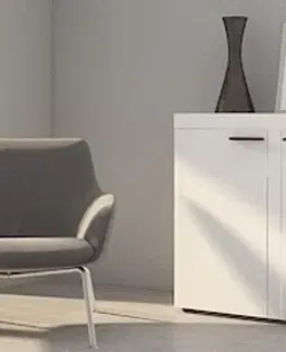Komody a skrinky Jednoduchá komoda BRUMA biela