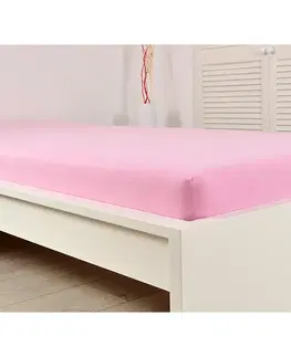 Prestieradlá Prestieradlo jersey IDEAL 90x200 ružové