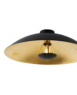 Stropné osvetlenie Vintage stropné svietidlo čierne so zlatom 60 cm - Emilienne