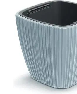 Kvetináče a truhlíky DBOS300-443U plastový kvetináč 29 cm svetlosivá