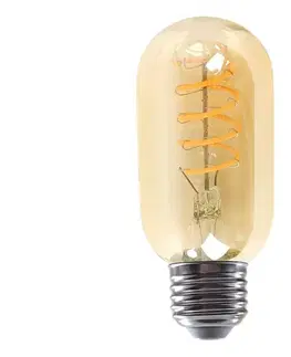 Žiarovky Rabalux LED Spiral Filament žiarovka Amber T45 4W/E27/250Lm/3000K/110cm