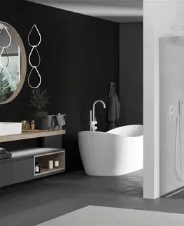 Sprchové dvere MEXEN/S - Kioto L Sprchová zástena WALK-IN 75 x 200, transparent, biela 800-075-103-20-00
