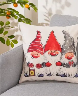 Obliečky 4Home Obliečka na vankúšik Christmas Dwarfs, 45 x 45 cm