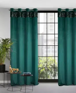 Závesy do spálne Záves JASPER 140x250 na priechodkách 386240 EUROFIRANY