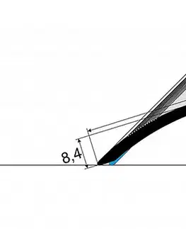 Přechodové lišty a profily Prechodový profil 61 mm, oblý (samolepiaci) | nivelácia 0 - 18 mm Šampaň E02