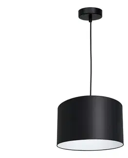 Svietidlá  Luster na lanku ARDEN 1xE27/60W/230V pr. 25 cm čierna/biela 3472