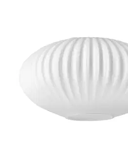 Lampy  Náhradné sklo k lustru HARMA E27 14x25 cm biela KLOSZ 257/258/C