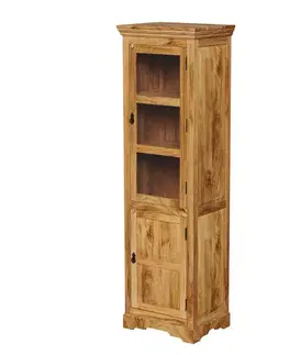 Príborníky Vitrína Guru 60x200x45 z mangového dreva