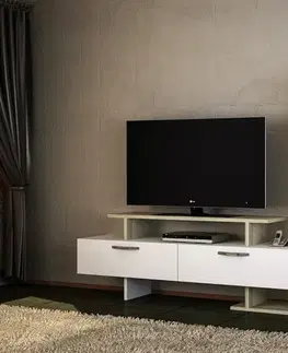 Nábytkové zostavy MISTRAL TV stena, biela / dub Cordoba