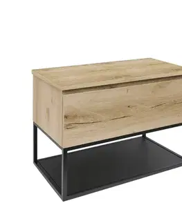 Kúpeľňový nábytok Kúpeľňová skrinka s krycou doskou SAT B-Way dub mat BWAY60OAKDESK BWAY60OAKDESK