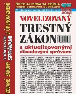 Trestné právo Novelizovaný Trestný zákon 5/2026