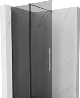 Sprchové dvere MEXEN/S - Velar Sprchová zástena posuvná Walk-in 70 x 200, grafit 8 mm, chróm 871-070-000-43-01