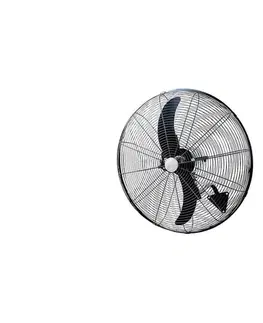 Predlžovacie káble Eurolamp Nástenný látor 180 W/230 V, priemer 66 cm, čierny + diaľkové ovládanie 147-29042