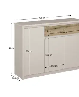 Komody Komoda KAROS 3D1S Tempo Kondela