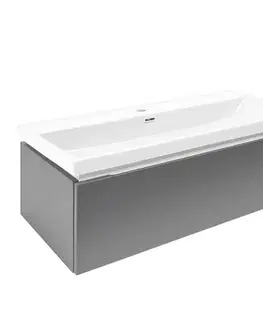 Kúpeľňový nábytok Kúpeľňová skrinka s umývadlom SAT Feel 100x30x44, 8 cm antracit mat SATFEEL100ANTU4 SATFEEL100ANTU4
