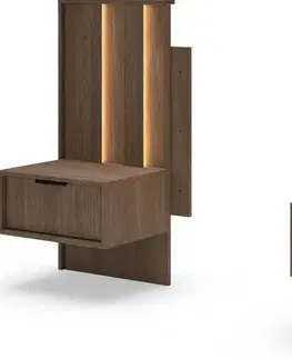 Nočné stolíky ArtLas Set nočných stolíkov MAARO s LED osvetlením
