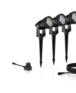 LED osvetlenie Philips - SADA 3x LED Vonkajšie bodové svietidlo CAPER LED/1,5W/24/230V IP44 872016926939200