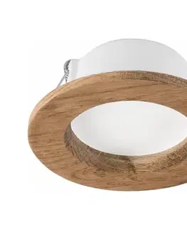 Svietidlá  LED Podhľadové svietidlo WOODY SPOT LED/5,5W/230V 4000K orech ? 10 cm LD-PO-1/ORZECH