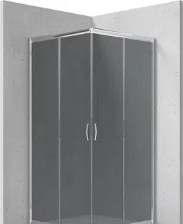 Sprchovacie kúty DEANTE - Sprchovací kút Funkia, štvorcový, s vaničkou, 80x80 cm KYCZ442K
