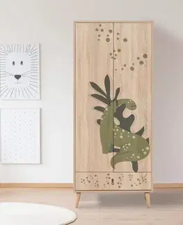 Šatňové skrine Šatníková skriňa City Gradrop Dino