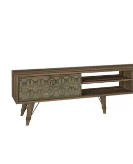 TV stolíky VIOLE orientálna TV stolík, orech/sardunia