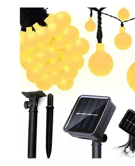 LED osvetlenie SmartLED LED solárny dekoračný reťazec 30xLED/8 funkcií 500 mAh 6,5 m IP67 teplá biela 4565